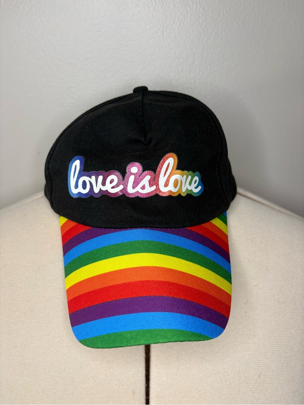 Love Is Love Rainbow Brim Baseball Cap